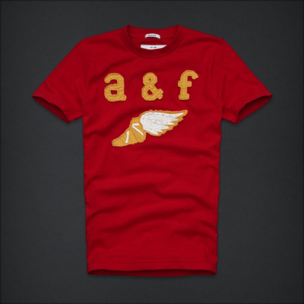 Abercrombie Fitch Hombres De Cuello Redondo Corto Remera AF5388